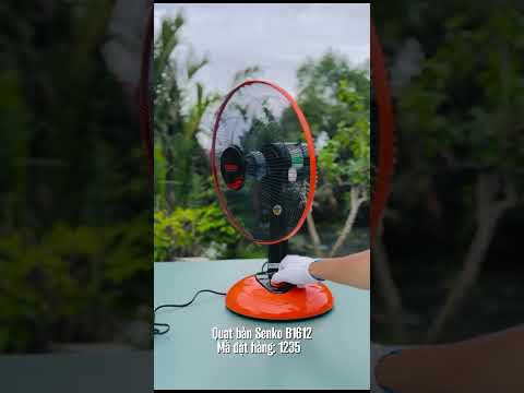Quạt bàn B4 Senko B1612 47W nút xoáy màu Đen cam, Đen két, Kem môn, Kem cốm