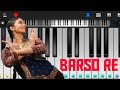 Barso Re - Piano Tutorial |  Guru |Aishwarya Rai | Shreya Ghoshal | A R Rahman