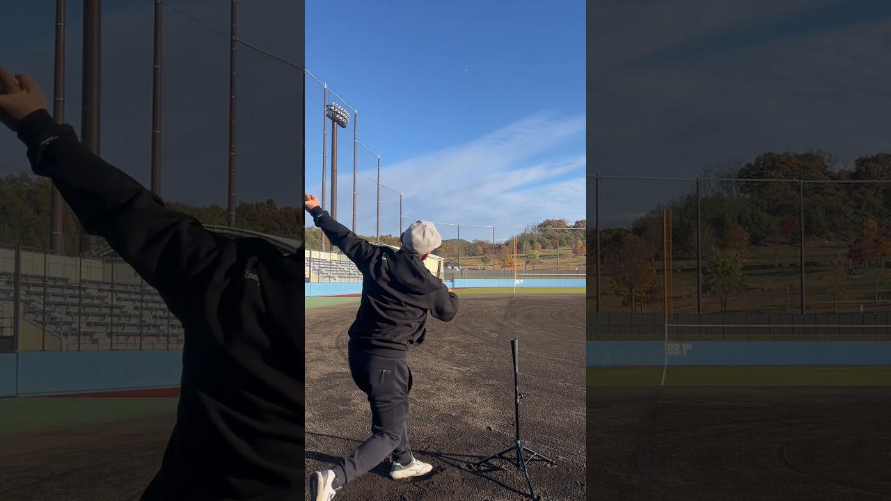 元プロ野球選手のガチ置きティー #野々垣武志 #野球 #置きティー #フルスイング #スライス