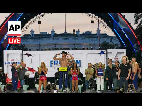 UFC Freedom 250: LIVE outside the White House as fans gather