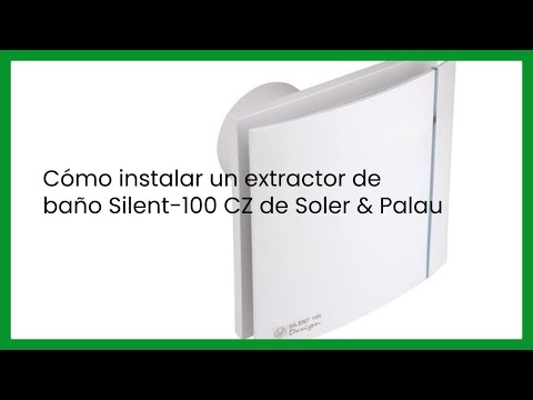 Extractor aire para baño ultrasilencioso SILENT-100 CZ DESIGN BARCELONA –  Tienda online S&P Chile