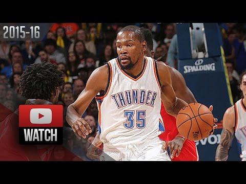 Kevin Durant Full Highlights vs Rockets (2016.01.29) - 33 Pts, 12 Reb, BEAST!