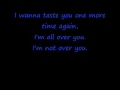 the spill canvas all over you lyrics