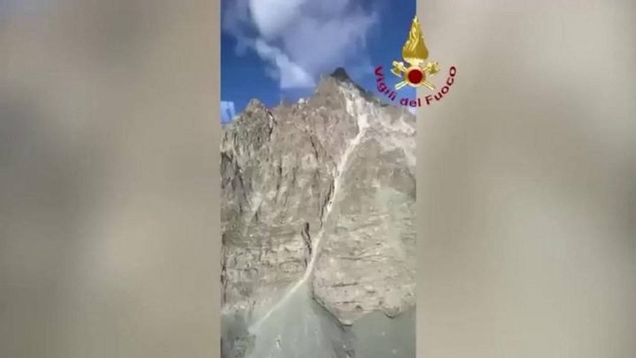 Frana sul Monviso, in corso verifiche dei Vigili del Fuoco e soccorso alpino