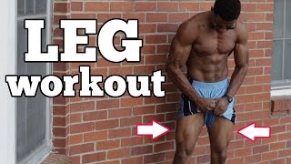 10 Min. Home Bodyweight Leg Workout - Follow Along