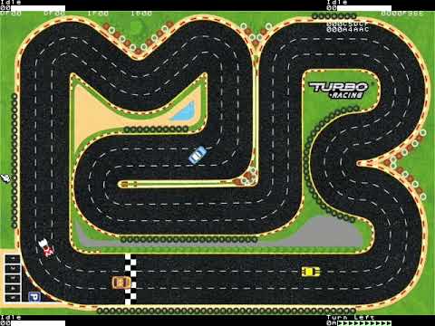 Preview racing game for C256 Foenix