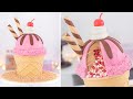 Ice Cream Cake With Surprise Cake Decorating Tutorial Tan Dulce