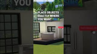 How to move objects in The Sims 4 exactly where you want them! #shorts #sims4