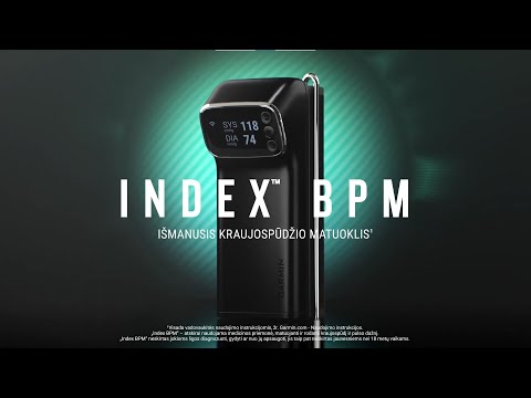 Garmin Index™ BPM Išmanusis kraujospūdžio matuoklis video