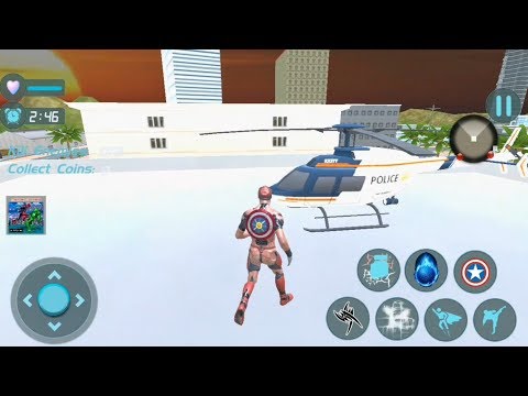 Superhero Flying Captain Robot City Battle | Captain Hero City Fight - Android GamePlay