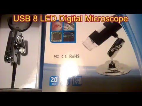 USB 8 LED Digital Microscope 50x