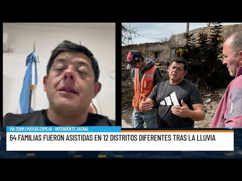 Jáchal: el temporal afectó a 12 distritos y dejó a 64 familias asistidas