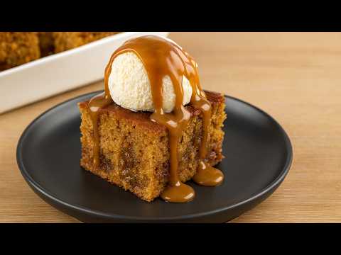 This Sticky Toffee Cake is so Yummy! Easy Quick Dessert to make at home!