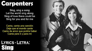 Carpenters - Sing (Lyrics Spanish-English) (Español-Inglés)