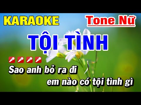 Karaoke Tội Tình Nhạc Sống Tone Nữ Mới Nhất | Hoài Phong Organ