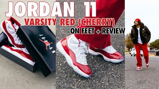 Jordan 11 Varsity Red (Cherry) Review + On Feet