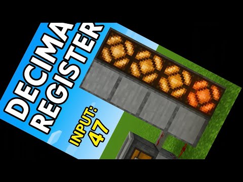 Decimal Register in Redstone – No Scoreboards, No Binary