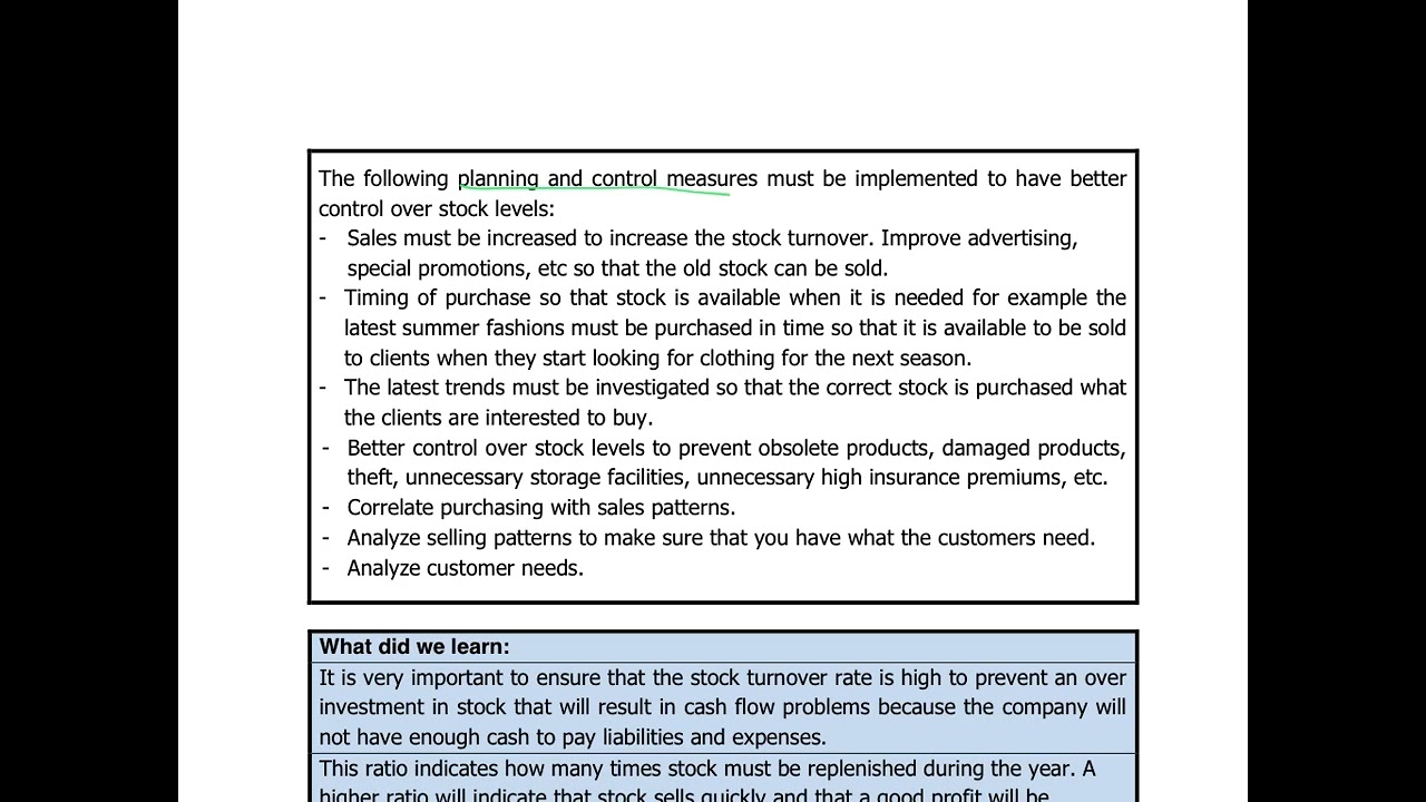 2. Stock Turnover Rate
