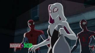 Spider-Man & Kid Arachnid Meet Spider-Gwen!!  
