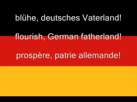 Die deutsche Hymne - The German Anthem - L'hymne de l'Allemagne