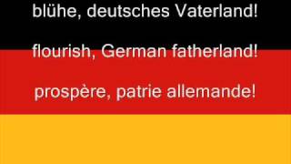 Die deutsche Hymne - The German Anthem - L'hymne de l'Allemagne