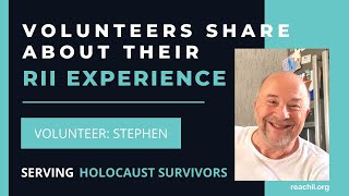 Stephen - Volunteer at RII\'s Holocaust Survivor Retreat 