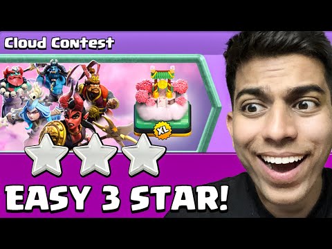 Easiest Way to 3 Star Cloud Contest Challenge (Clash of Clans)