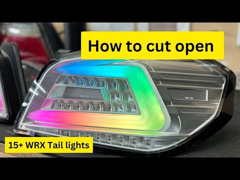 how to open 2015+ SUBARU WRX tail lights - aftermarket