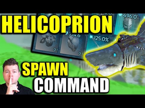 HELICOPRION SPAWN COMMAND for SinglePlayer and Unofficial Servers | Ark BLUEPRINT FISH