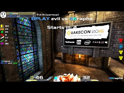 Winners-Bracket Finals - Rapha vs Evil - [with Commentary] QuakeCon 2016, QuakeLive, 2160p 60fps