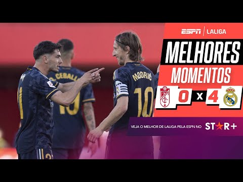 Gols e lances de Granada x Real Madrid