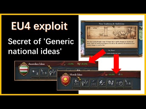EU4 exploit: secret of 'Generic national ideas'