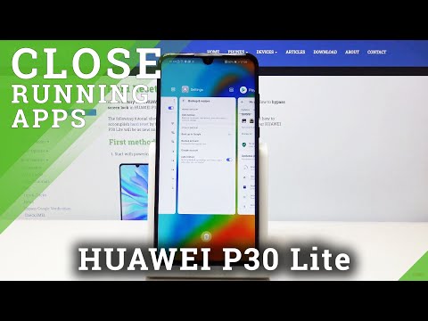How to Turn Off Running Apps on HUAWEI P30 Lite - Stop Open Apps