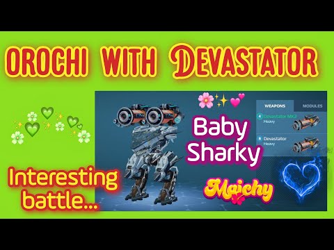 War robots – Orochi with Devastator + Interesting battle... WR Gameplay