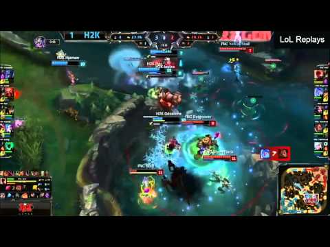 Fnatic vs H2K Game 2 Semi-final Highlights - EU LCS S5 Spring 2015 Playoffs - FNC vs H2K G2 Playoffs