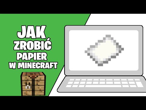 Jak zrobić PAPIER w minecraft 1.17.1 - 1.16.5 Jak zrobić kartke papieru w minecrafcie