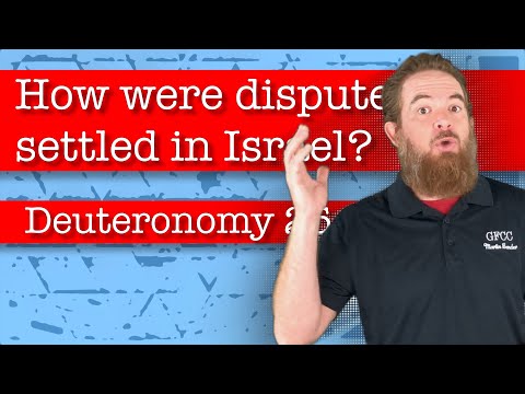How were disputes settled in Israel? - Deuteronomy 25:1-3