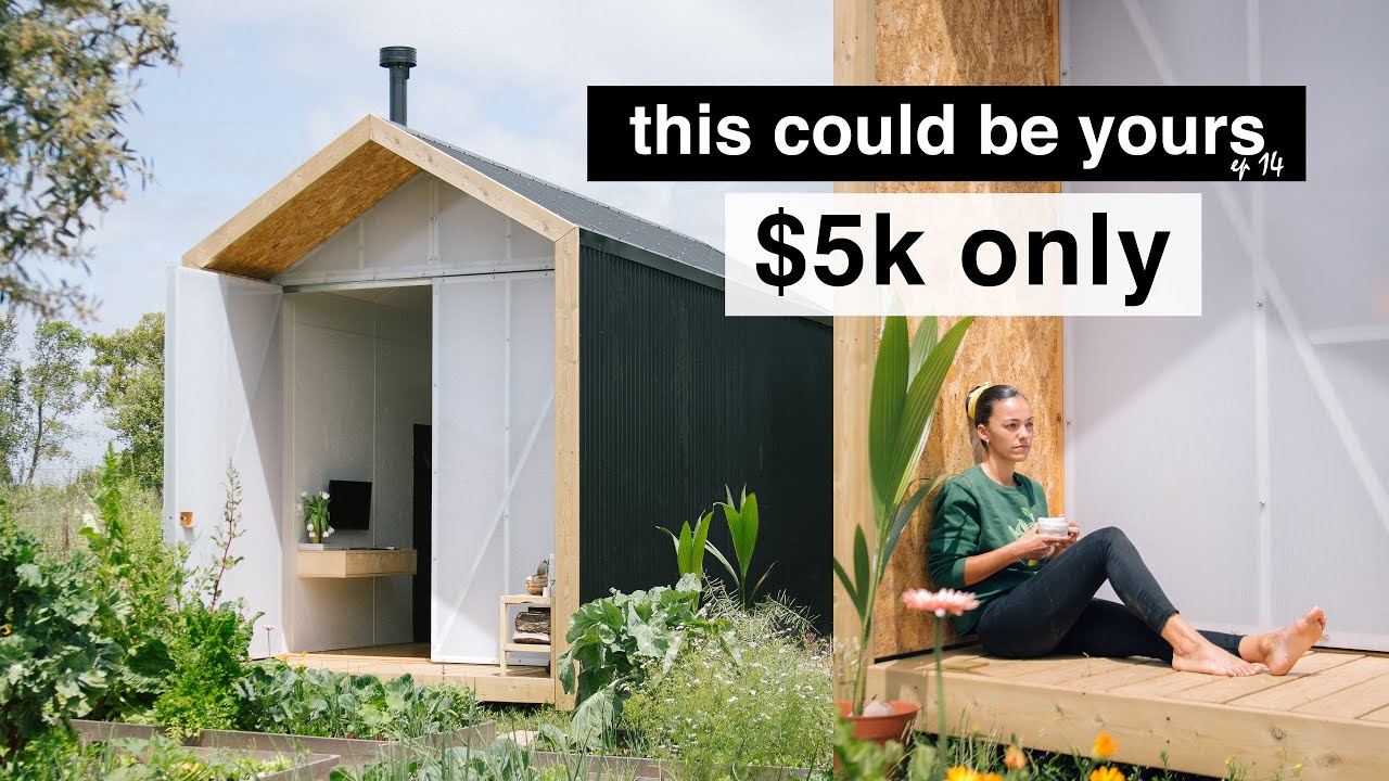 #14 Building a MODERN TINY HOUSE on a BUDGET [New Entrance Deck]