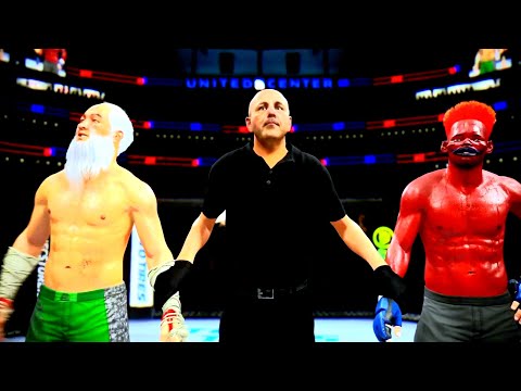 Old Bruce Lee vs. Red Huggy Wuggy - EA sports UFC 4
