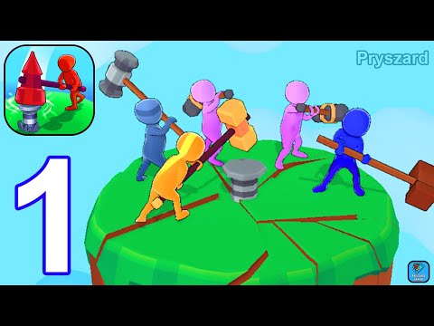 Hammer Squad - Gameplay Walkthrough Part 1 Tap Stickman Dig Deep Ground Rock (iOS, Android Gameplay) - YouTube