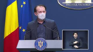 03/19/21: Briefing de presă susținut de premierul Florin Cîțu, la finalul ședinței de Guvern