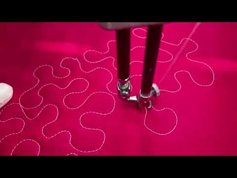 Free motion quilting Stippling