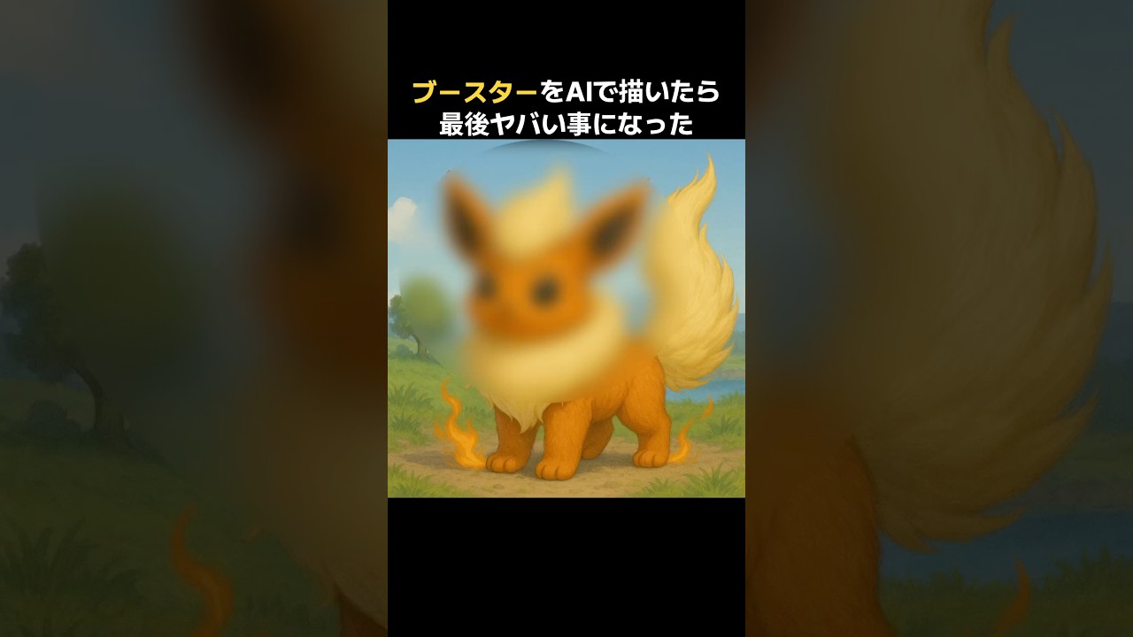 【ポケモン】ブースターをAIで描いたら最後ヤバい事になった　#ポケモン #pokemon #ブースター #イーブイ