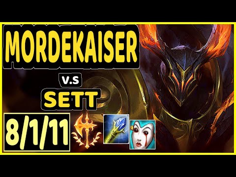 ALLORIM (MORDEKAISER) vs SETT - 8/1/11 KDA TOP GAMEPLAY - NA Ranked GRANDMASTER