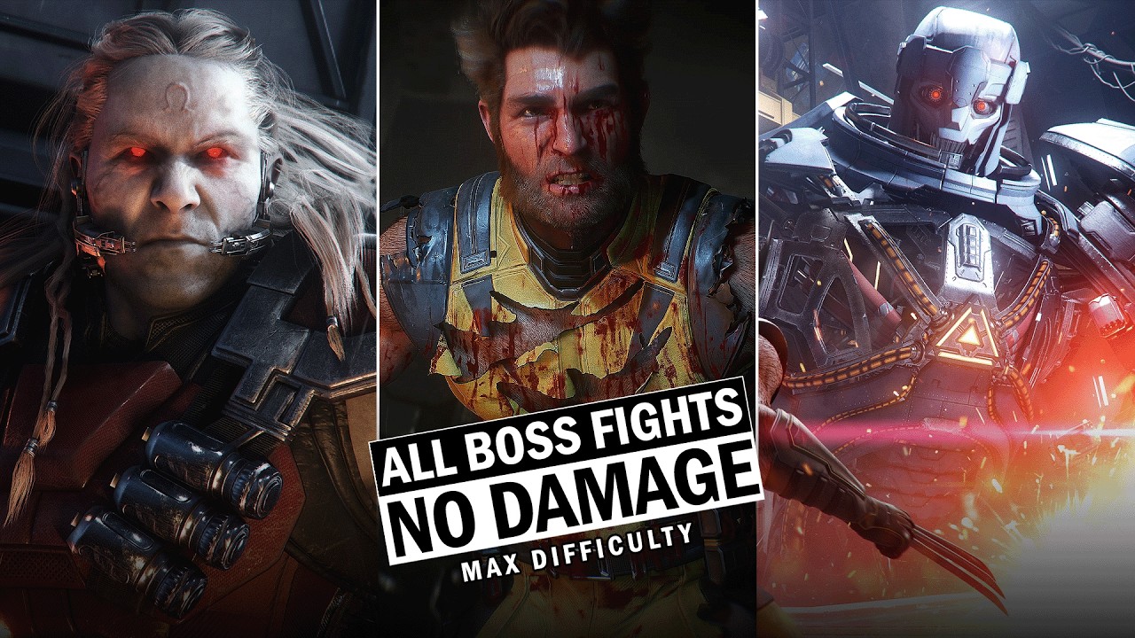 Marvel's Wolverine - All Boss Fights & Endings (No Damage Taken) on Max Difficulty