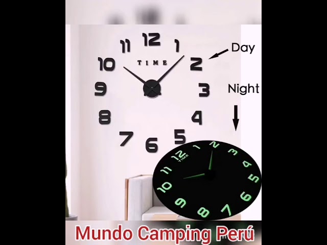 Vídeo relacionado con Smotly Reloj de pared silencioso de vinilo, reloj con forma de película de ciencia ficción, reloj de pared multifuncional de regalo decorado con murales.