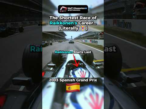 Raikkonen's Race Lasted Just a Few Seconds 💀