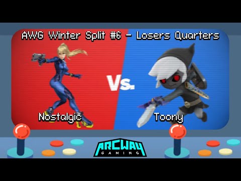 AWG Winter Split #6 Losers Quarters - Nostalgic (Zero Suit Samus) vs Toony (Toon Link, Rob, Wolf)