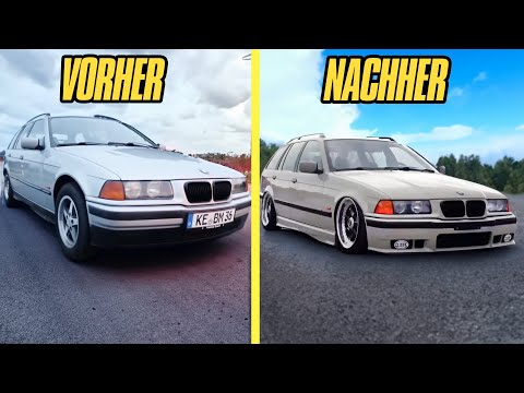 Complete conversion of my BMW E36 in 20 minutes