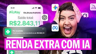 3 Ideias SIMPLES e LUCRATIVAS pra GANHAR DINHEIRO com Inteligência Artificial!